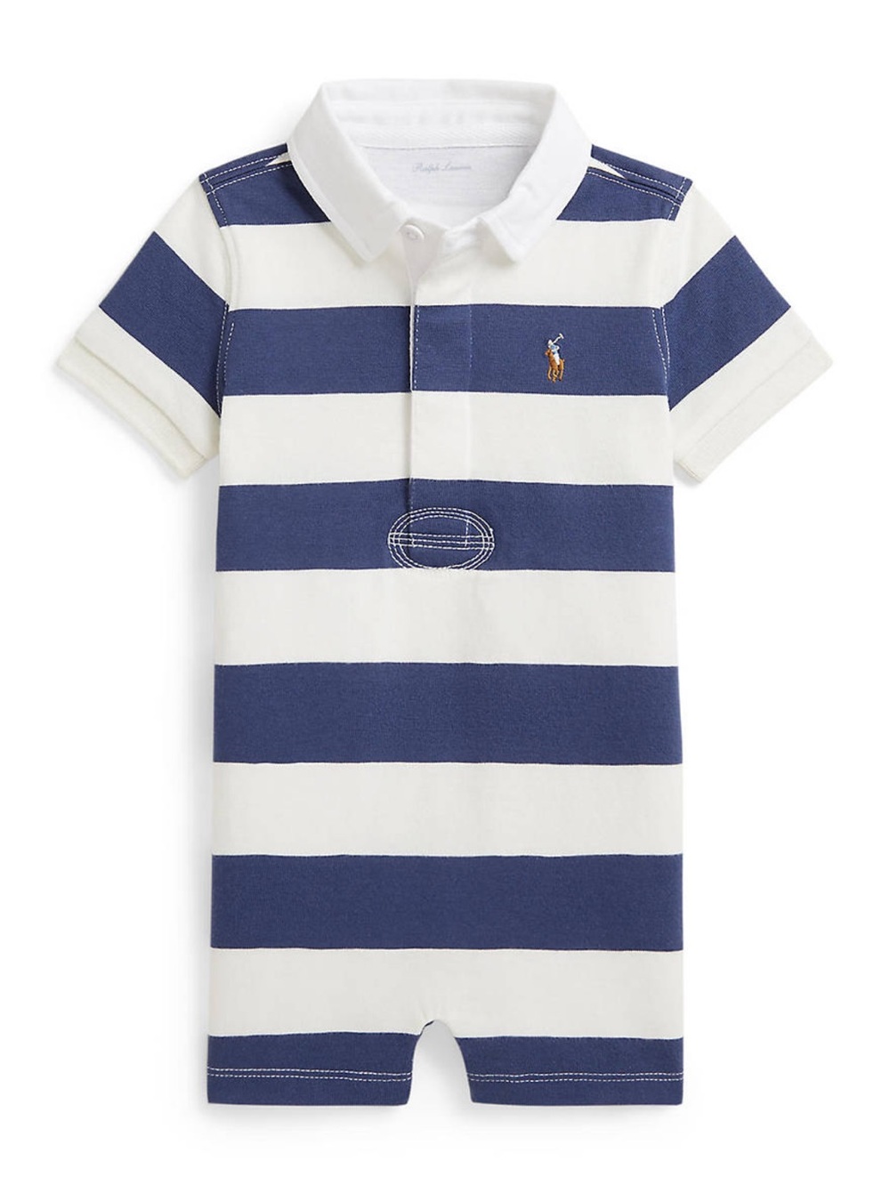 Ralph Lauren Childrenswear Baby Boy Striped Cotton Rugby Shortall